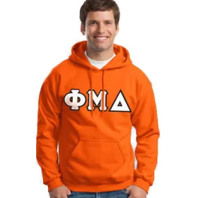 Phi Mu Delta Hooded Sweatshirt - G185 - TWILL