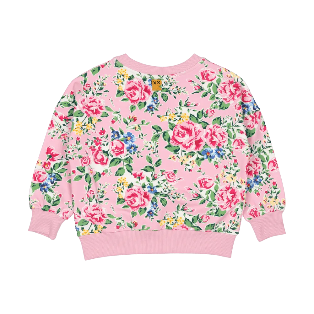 ROCK YOUR KID PINK GARDEN SWEATSHIRT