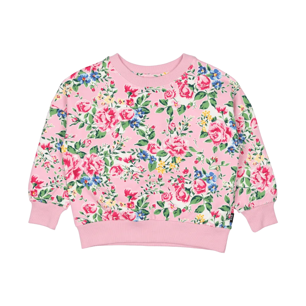 ROCK YOUR KID PINK GARDEN SWEATSHIRT