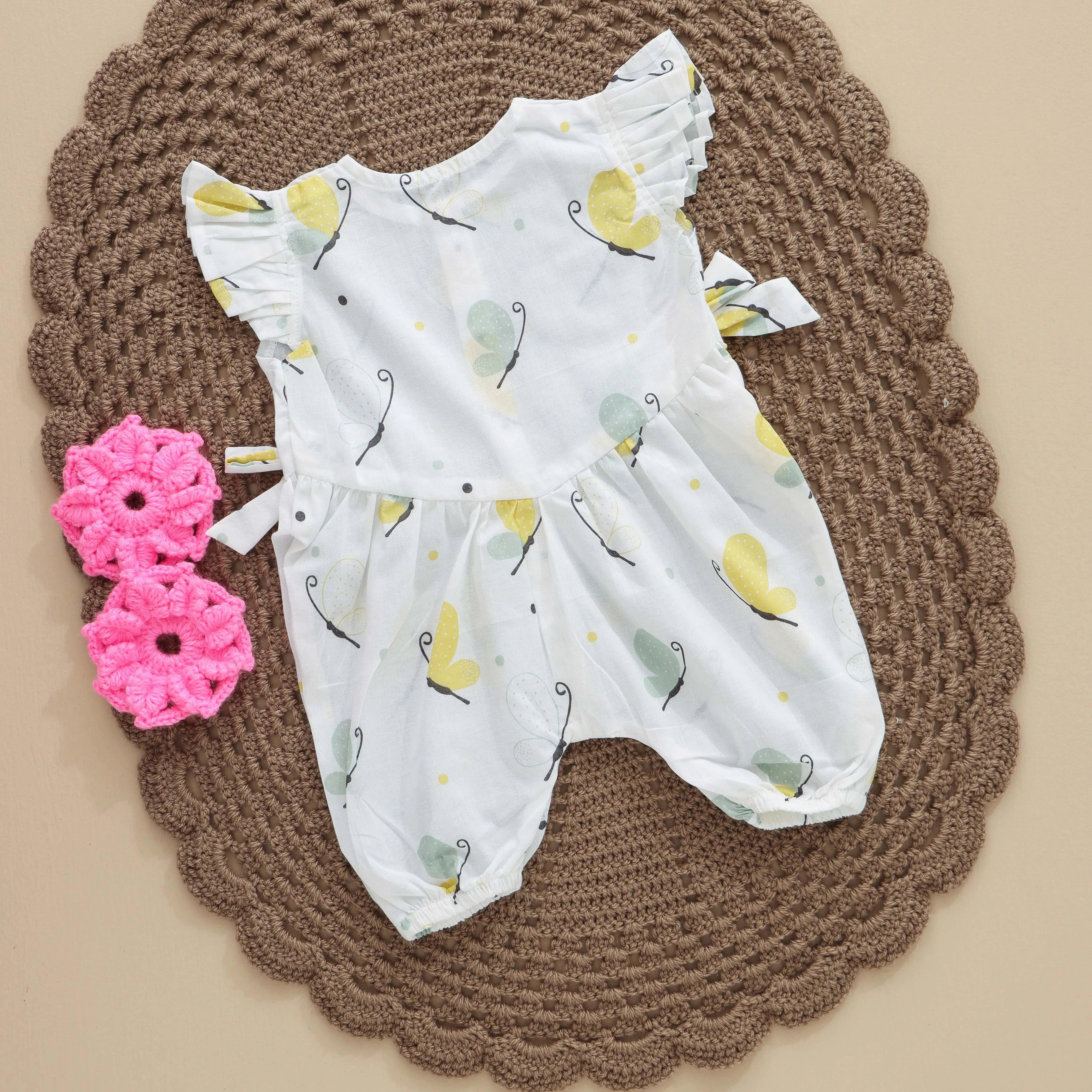 Soft Cotton Butterfly Baby Romper – Perfect for Playtime