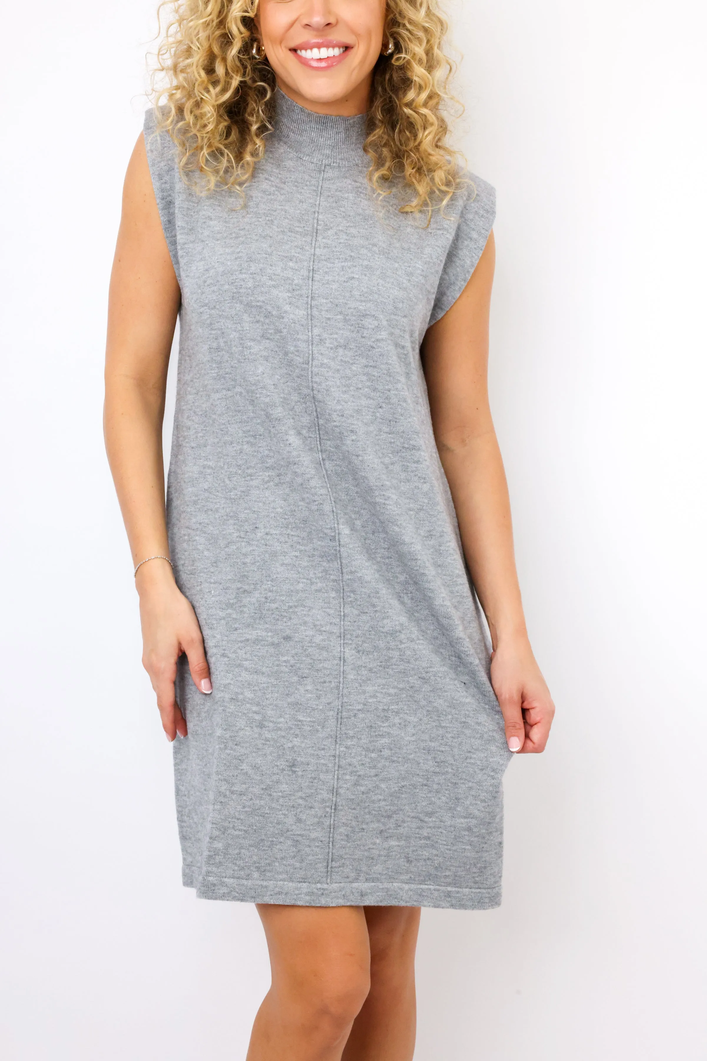 SRB Sleeveless Mock Neck Knit Dress