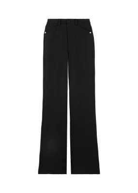 Stretch flared broek