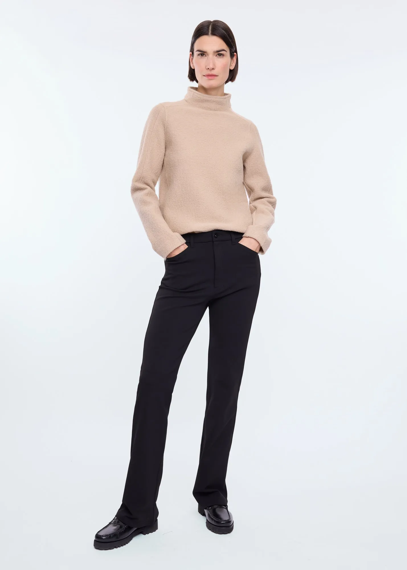 Stretch flared broek