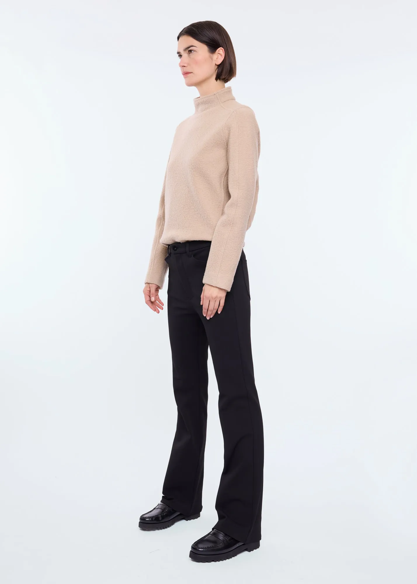 Stretch flared broek