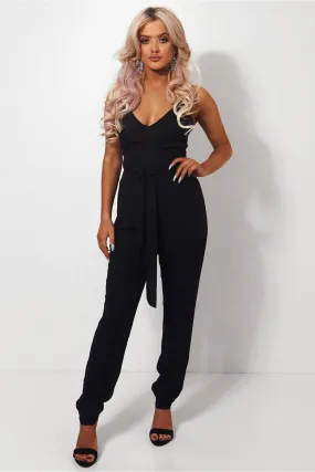 Tamara Black Tie Jumpsuit