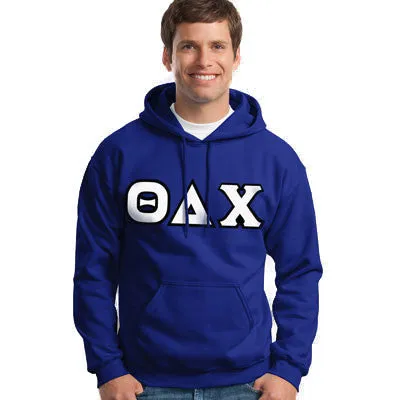 Theta Delta Chi Hooded Sweatshirt - G185 - TWILL