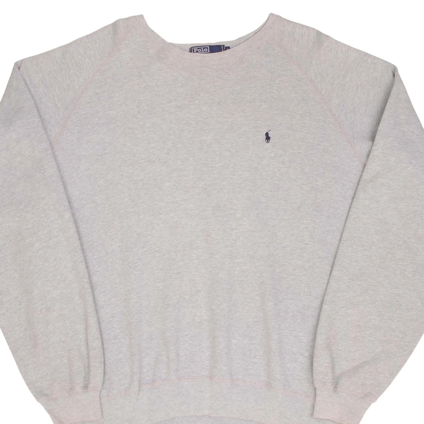 VINTAGE RALPH LAUREN GREY CLASSIC CREWNECK SWEATSHIRT XL 1990S