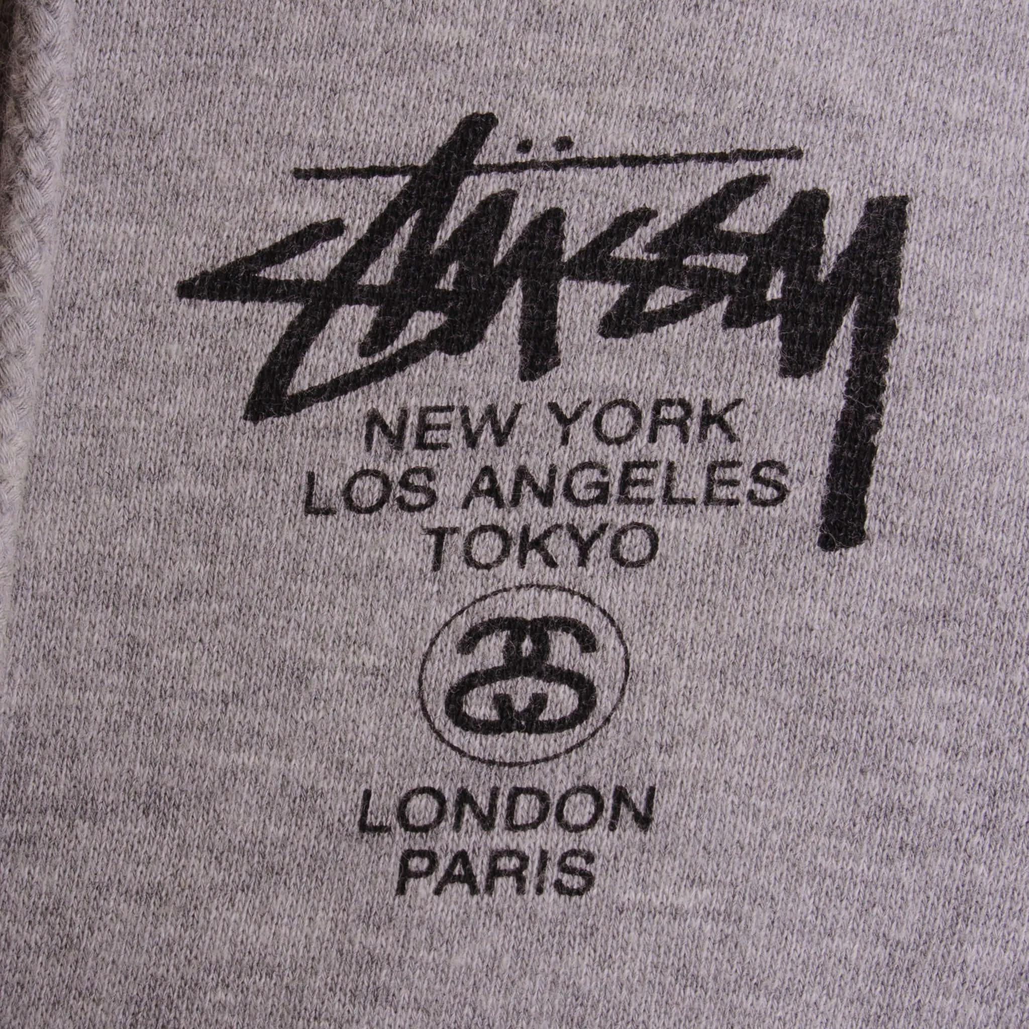 VINTAGE STUSSY HOODIE SIZE LARGE MADE IN USA