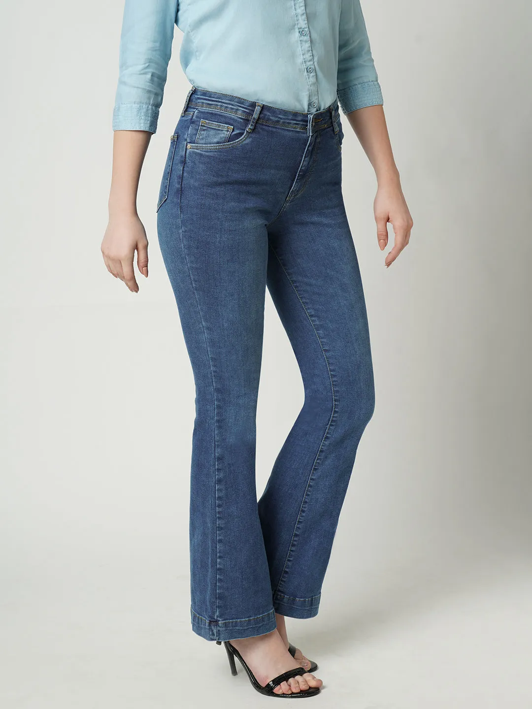 Women High-Rise Flare Jeans