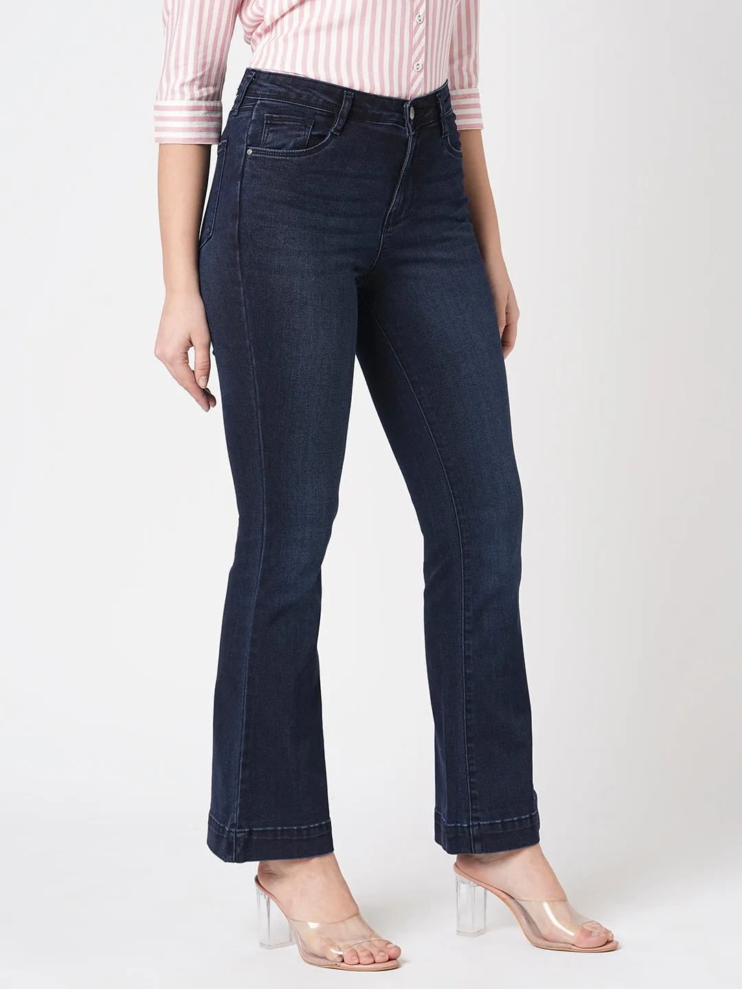 Women High-Rise Flared Jeans