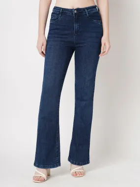 Women High Rise MINI FLARE Jeans