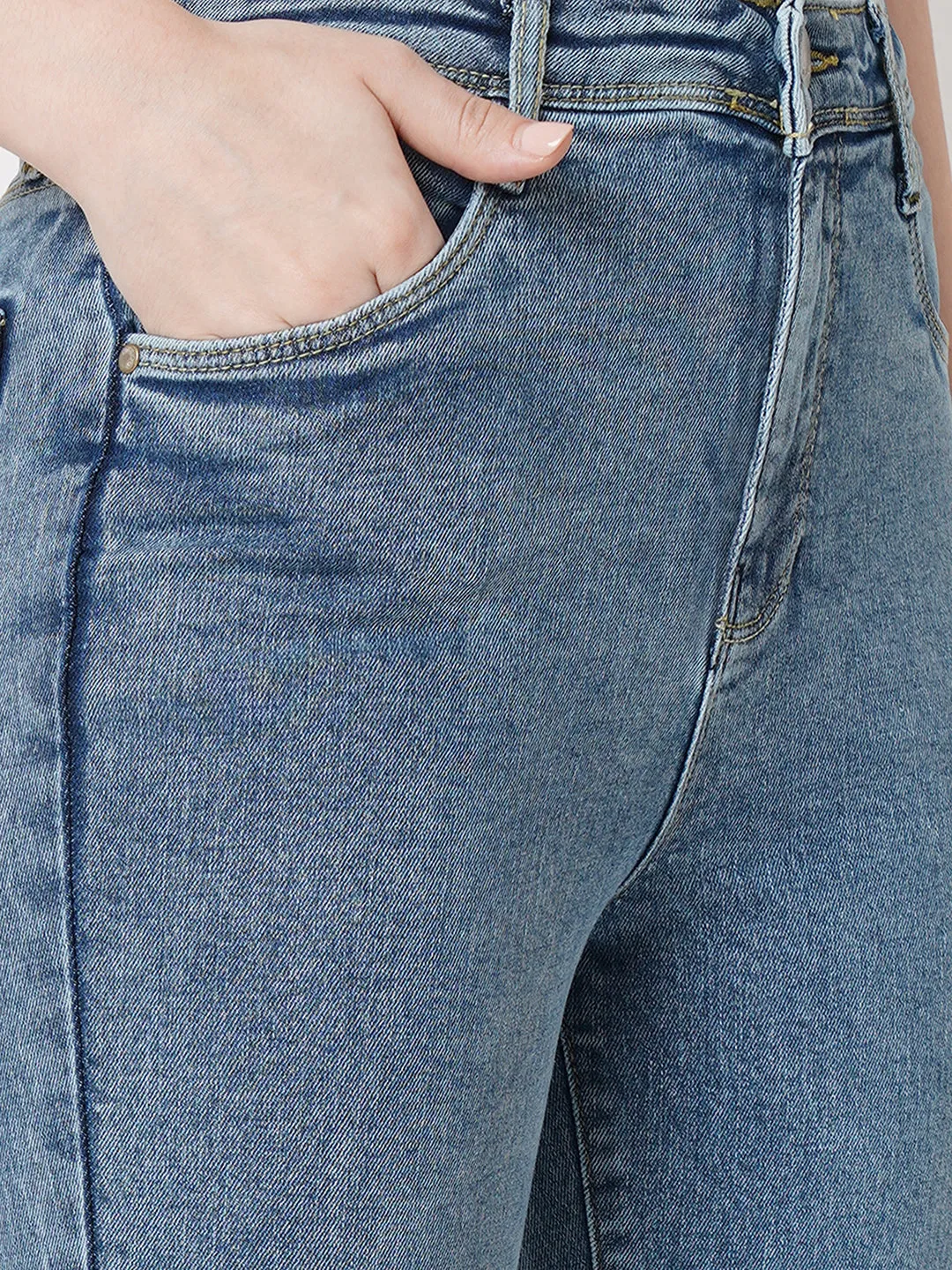 Women High Rise MINI FLARE Jeans