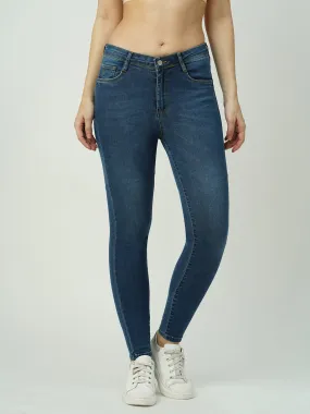 Women High-Rise Mini Flare Jeans