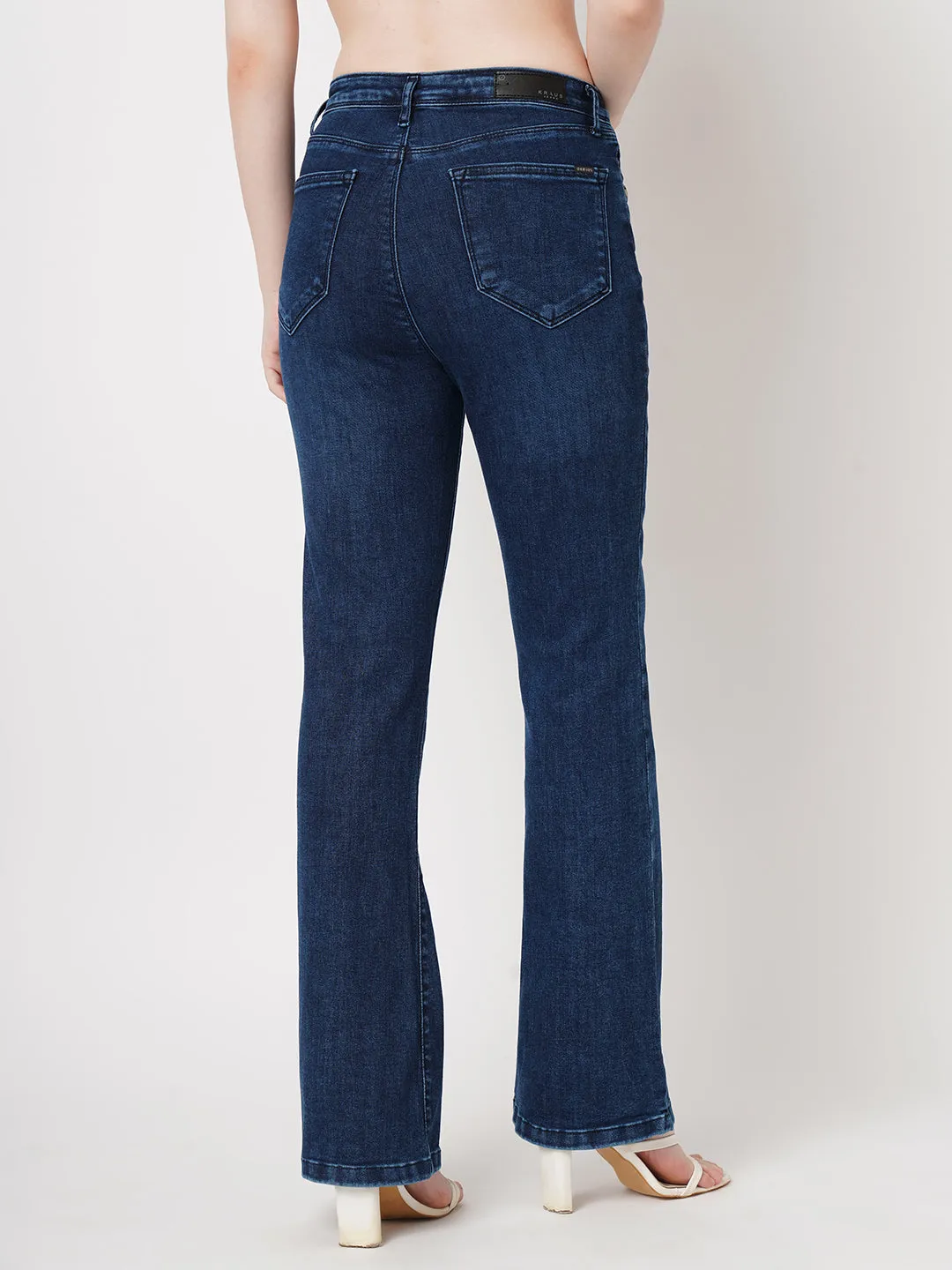 Women High Rise MINI FLARE Jeans