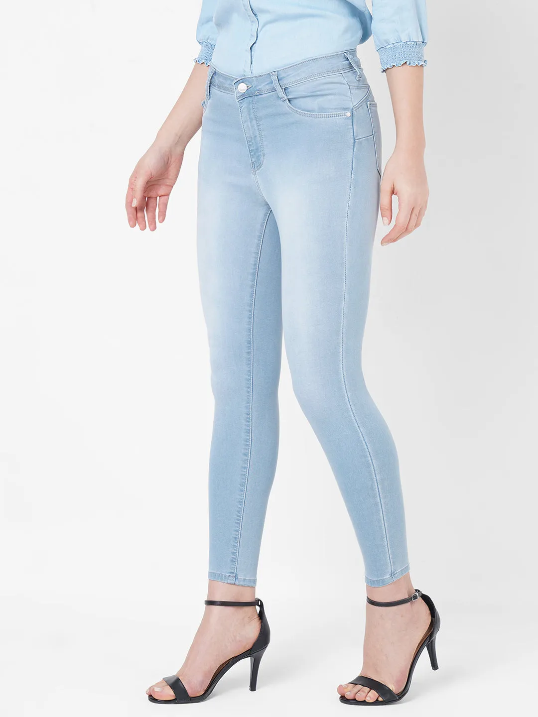 Women Mid-Rise Push Up Super Skinny Jeans