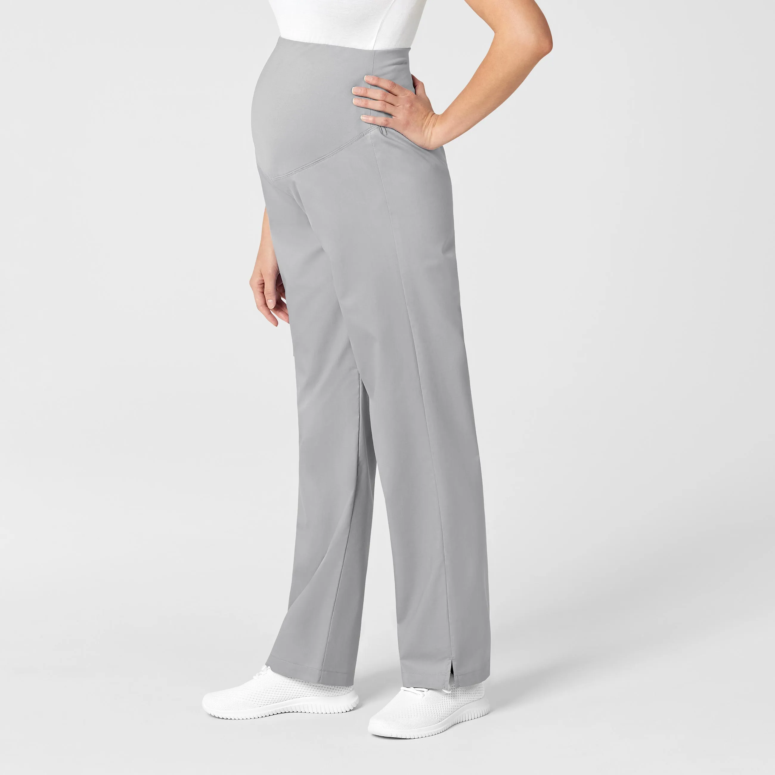 WonderWORK Maternity Cargo Scrub Pant - Grey