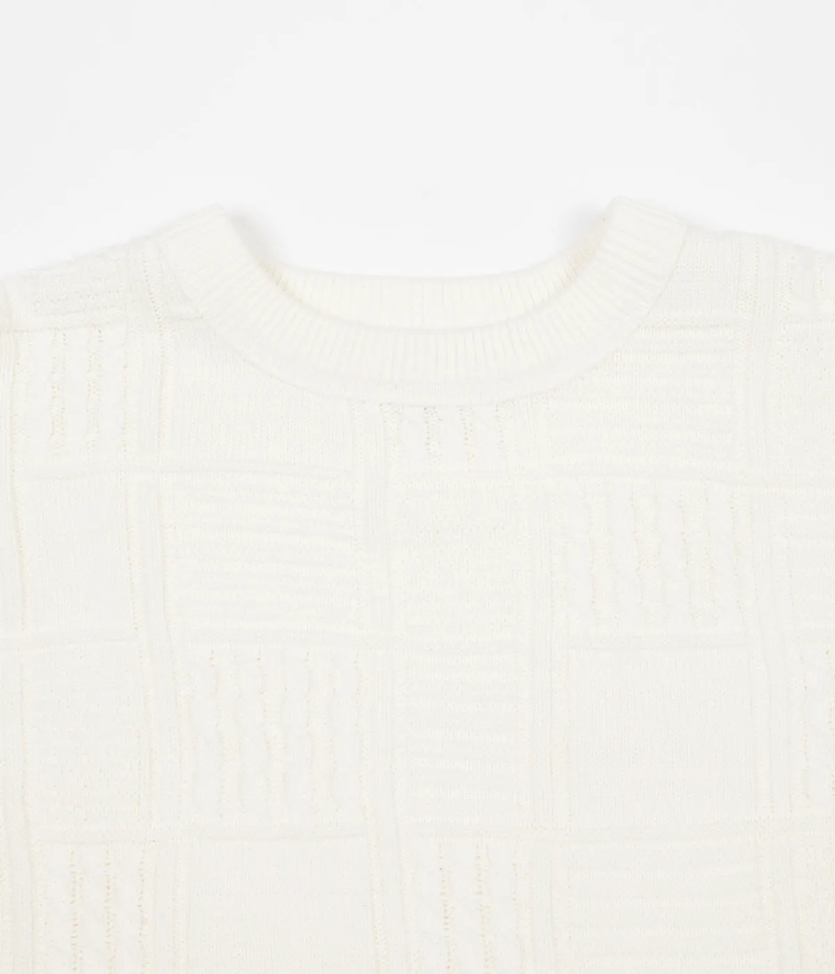 Yardsale Knitted Crewneck Sweatshirt - Cream